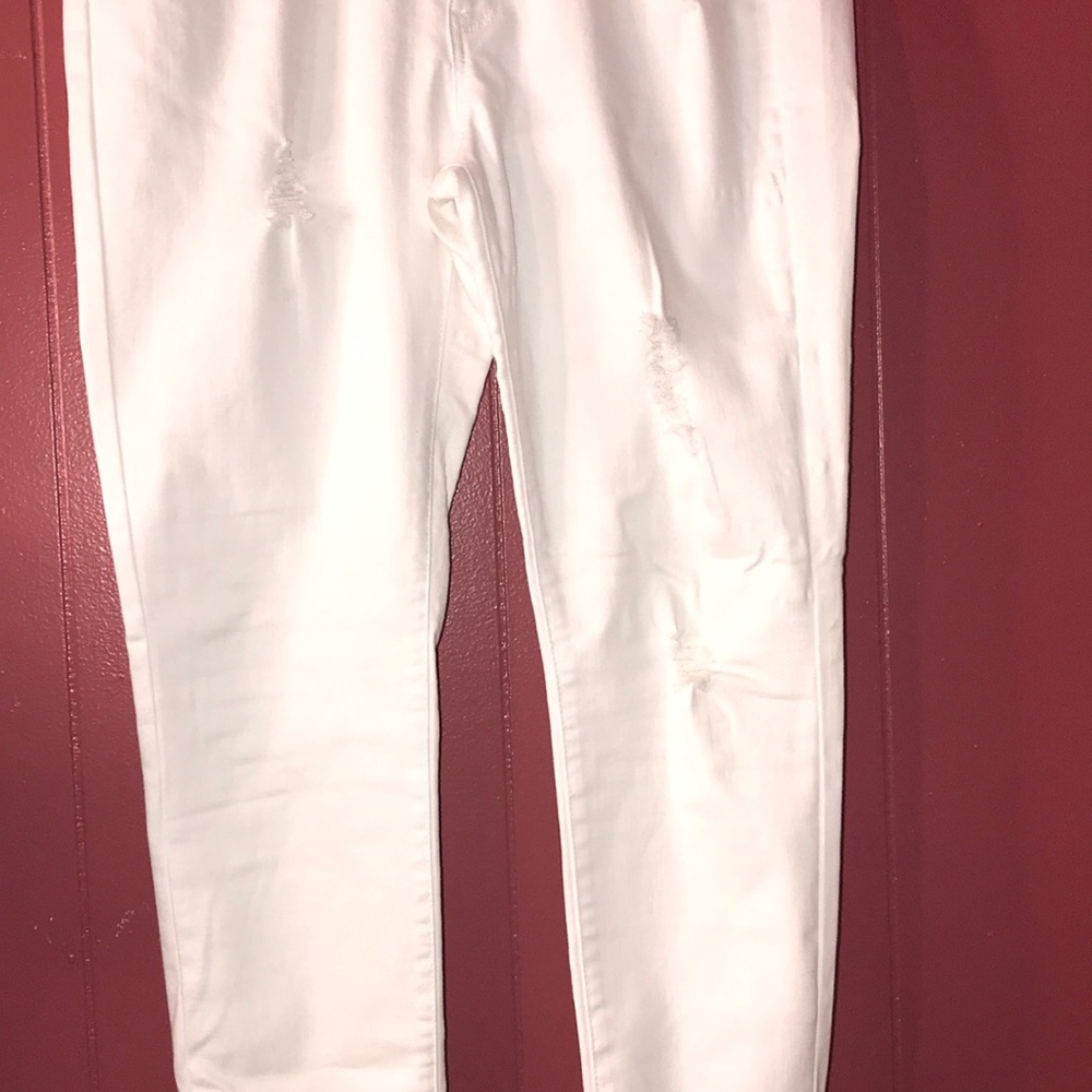 White Ripped Jeans - Picture 2 of 9